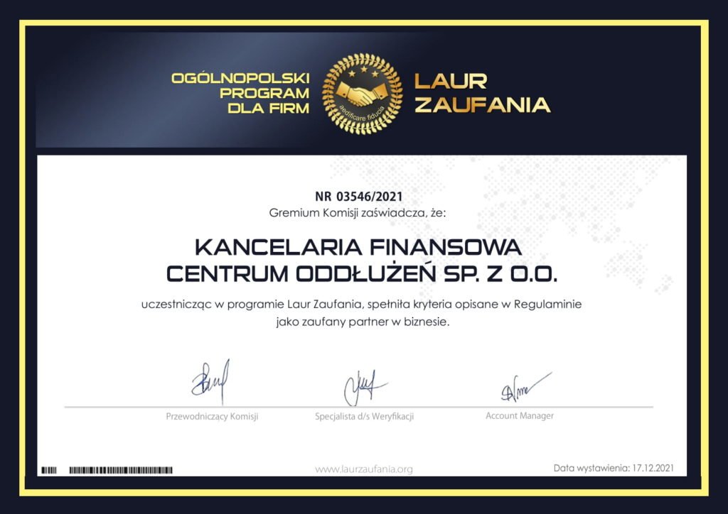 Laur Zaufania - Ogółnopolski Program dla Firm